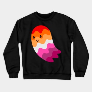 Sapphic Pride Ghost Crewneck Sweatshirt